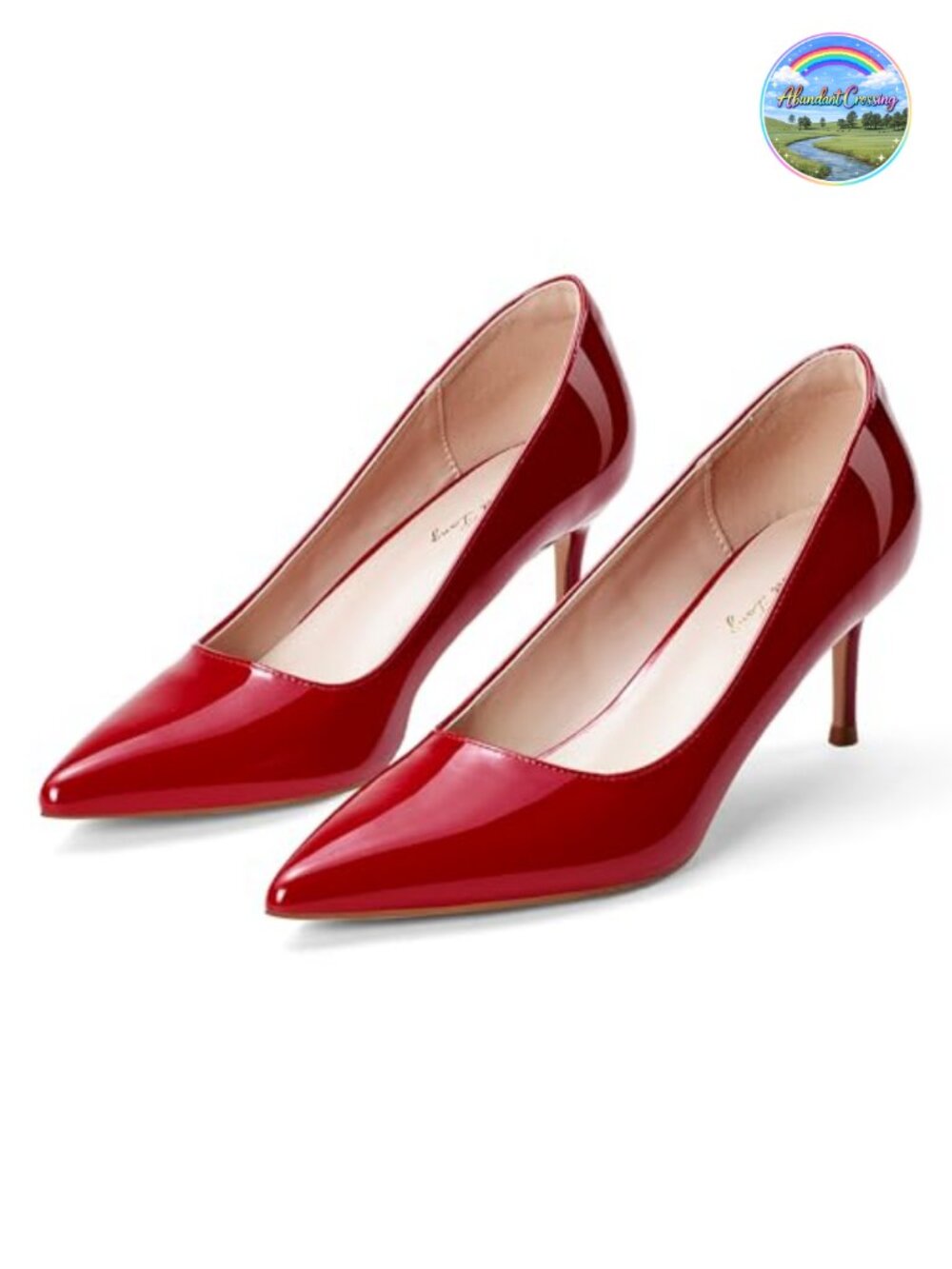 Kitten Heel Low Pumps Pointed Toe Comfort Cushioned Slip On